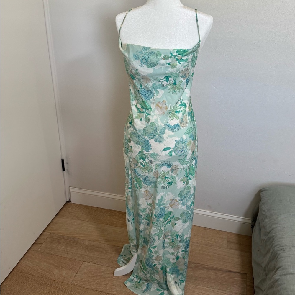 RESA Mint Floral Maxi Dress